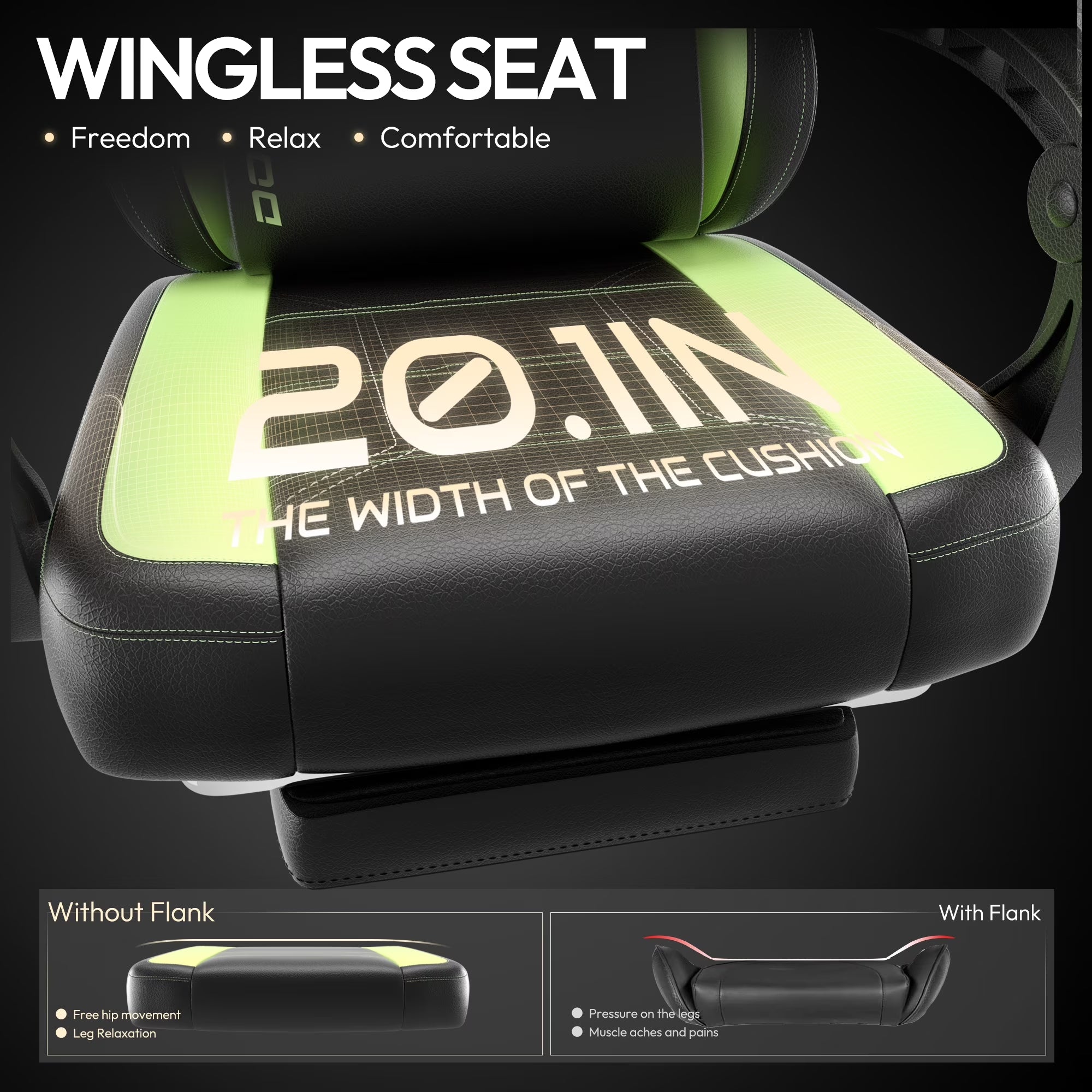 Level Up Your Comfort! 🎮✨ Check Out This Ergonomic Gaming Chair with Footrest & Massage Support - Perfect for Gaming & Office Use! 💺💚 #GamingChair #Comfort #Ergonomics