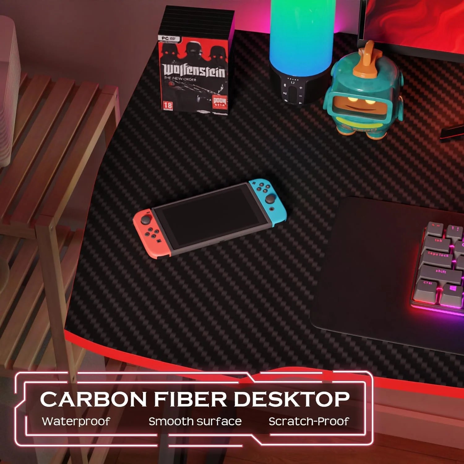 Transform your gaming experience with our 39" Z-Shaped Gaming Desk! 🎮✨ Super spacious and sturdy, plus it has a perfect headphone hook! 🔥 #GamingDesk #GameOn