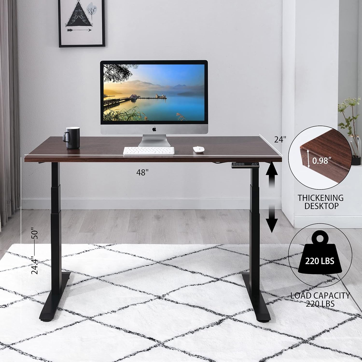Upgrade Your Workspace with Our Ultra-Quiet Electric Standing Desk - Adjustable Height & Seamless Design! Perfect for Home Offices! 🖥️✨ #StandUpDesk #HomeOffice