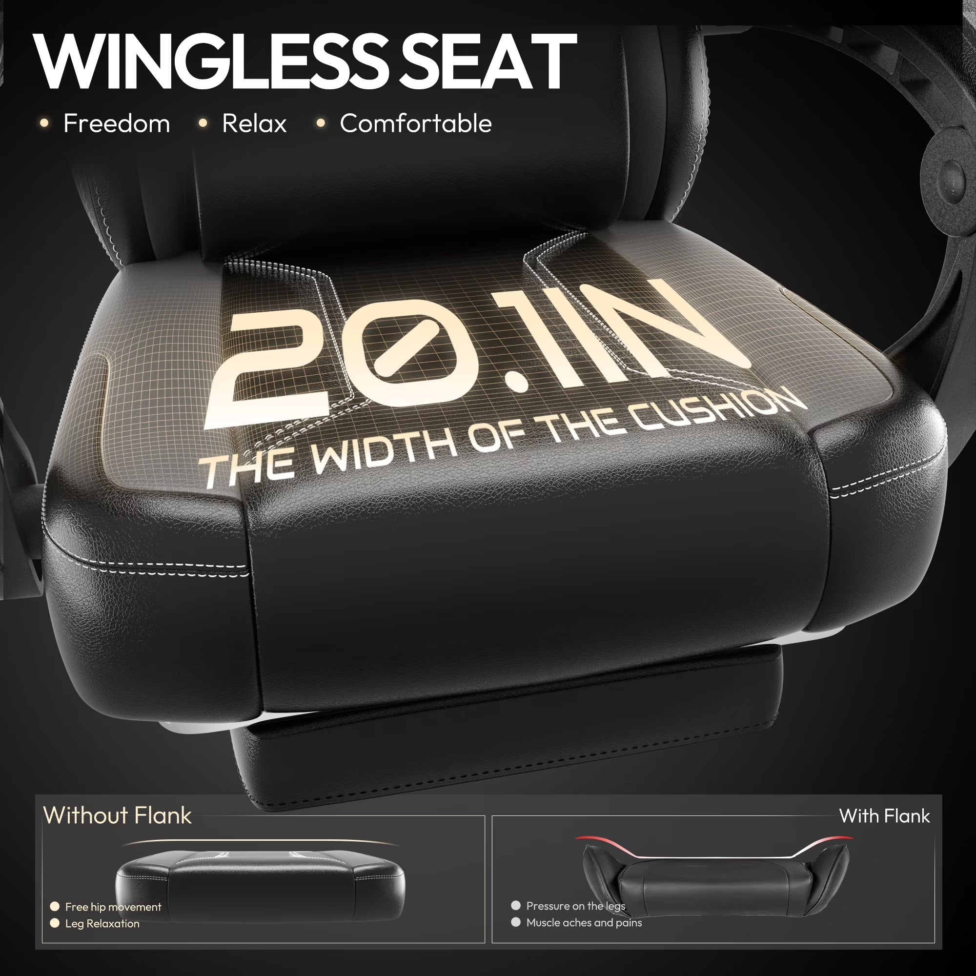 Level Up Your Comfort! 🎮✨ Ergonomic Gaming Chair with Massage Lumbar Support & Footrest - Perfect for Office & Gaming! 💺💪 #GamingChair #Comfort #Ergonomics