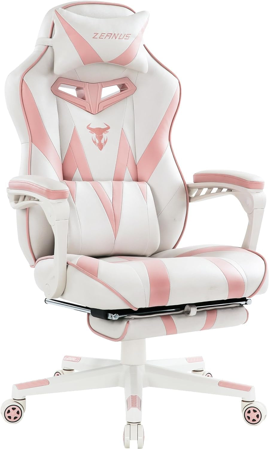 Level up your gaming setup with this adorable pink gaming chair! Perfect for girls and women, it features a reclining design, footrest, and even a massage function. Comfort meets style for the ultimate gaming experience! 🎮💖 #GamingChair #GamerGirl