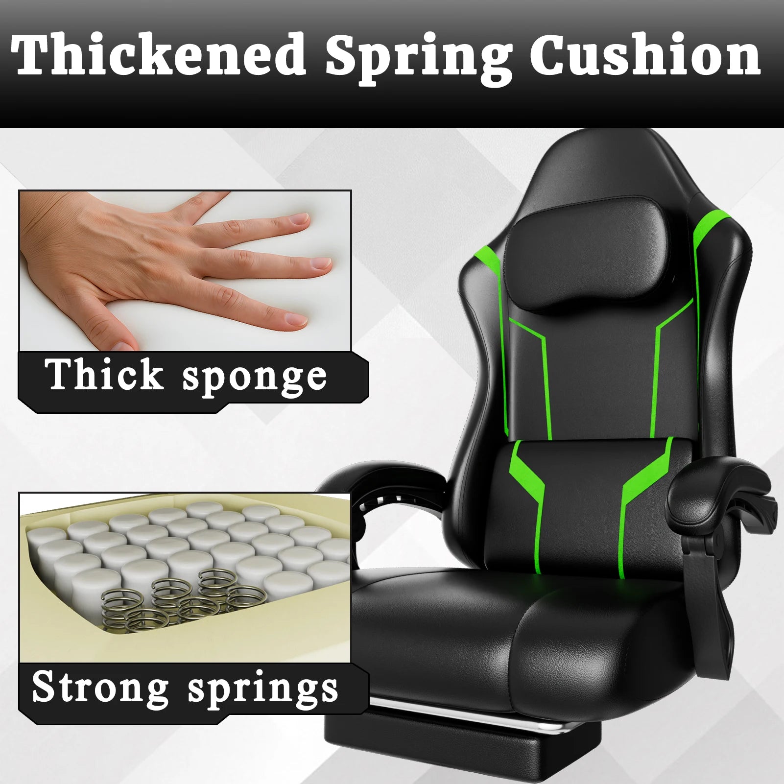 Level Up Your Gaming Experience with Our Ergonomic Gaming Chair! 🎮✨ Adjustable, comfy, and ready for epic sessions! 🪑💥