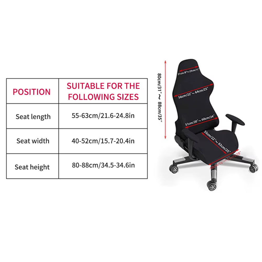 Transform Your Gaming Setup with Our 4-Piece Stretchable Chair Cover Set! 🎮🪑 #GamingChair #ChairCovers #GamerStyle