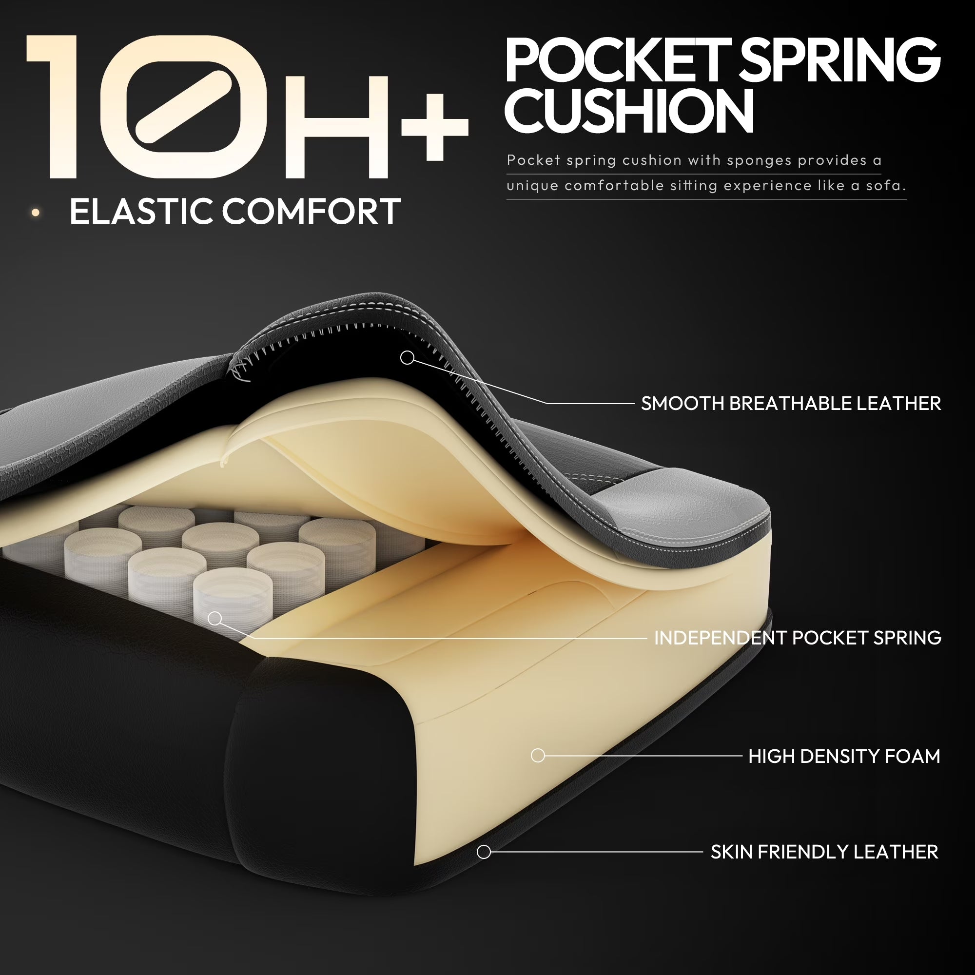 Level Up Your Comfort! 🎮✨ Ergonomic Gaming Chair with Massage Lumbar Support & Footrest - Perfect for Office & Gaming! 💺💪 #GamingChair #Comfort #Ergonomics