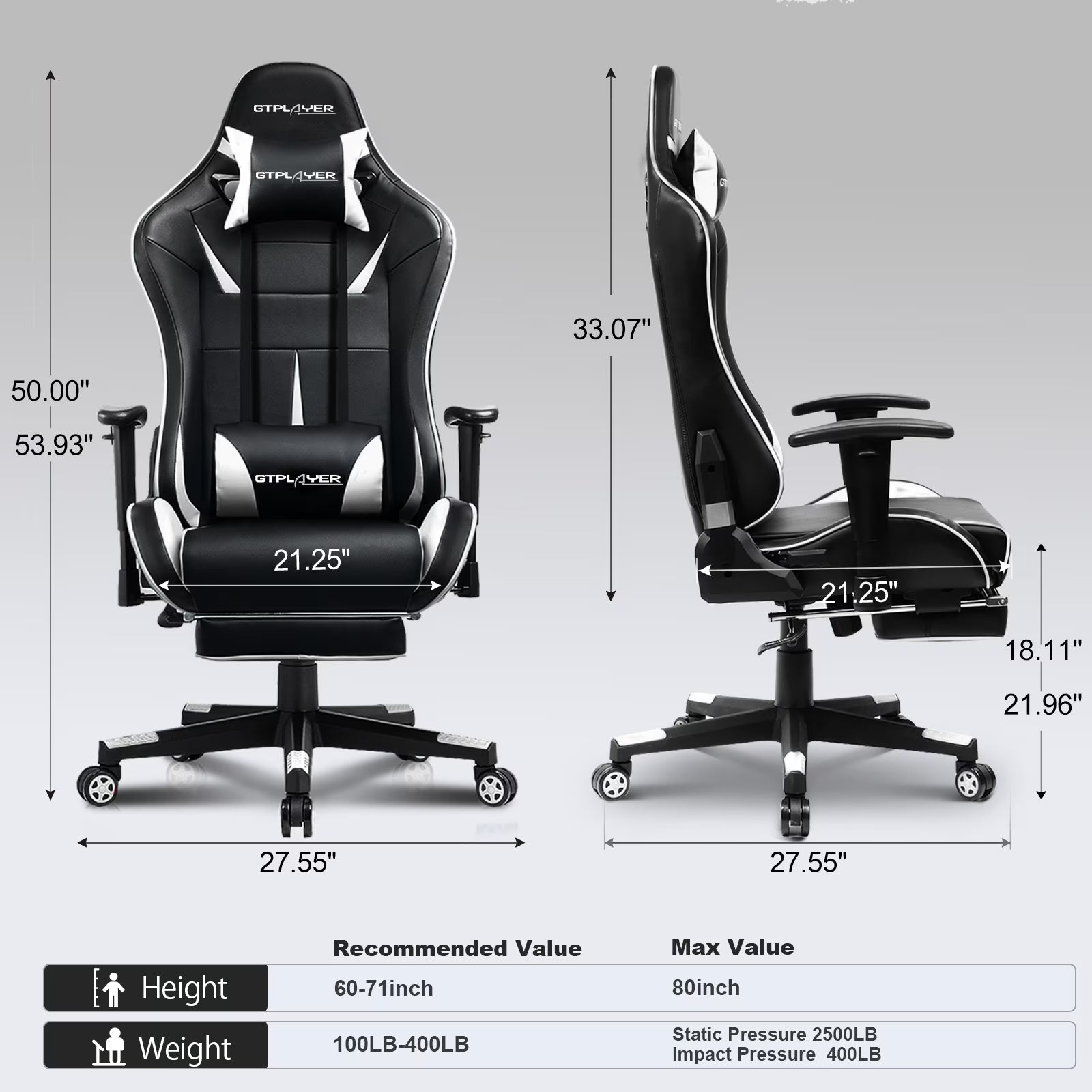 Transform your gaming setup with the ultimate GTRACING Music Gaming Chair! 🎮✨ Enjoy ergonomic comfort, a cozy footrest, and stylish white PU leather for those epic gaming marathons! 🪑🎶 #GamingChair #ErgonomicDesign #GTRACING