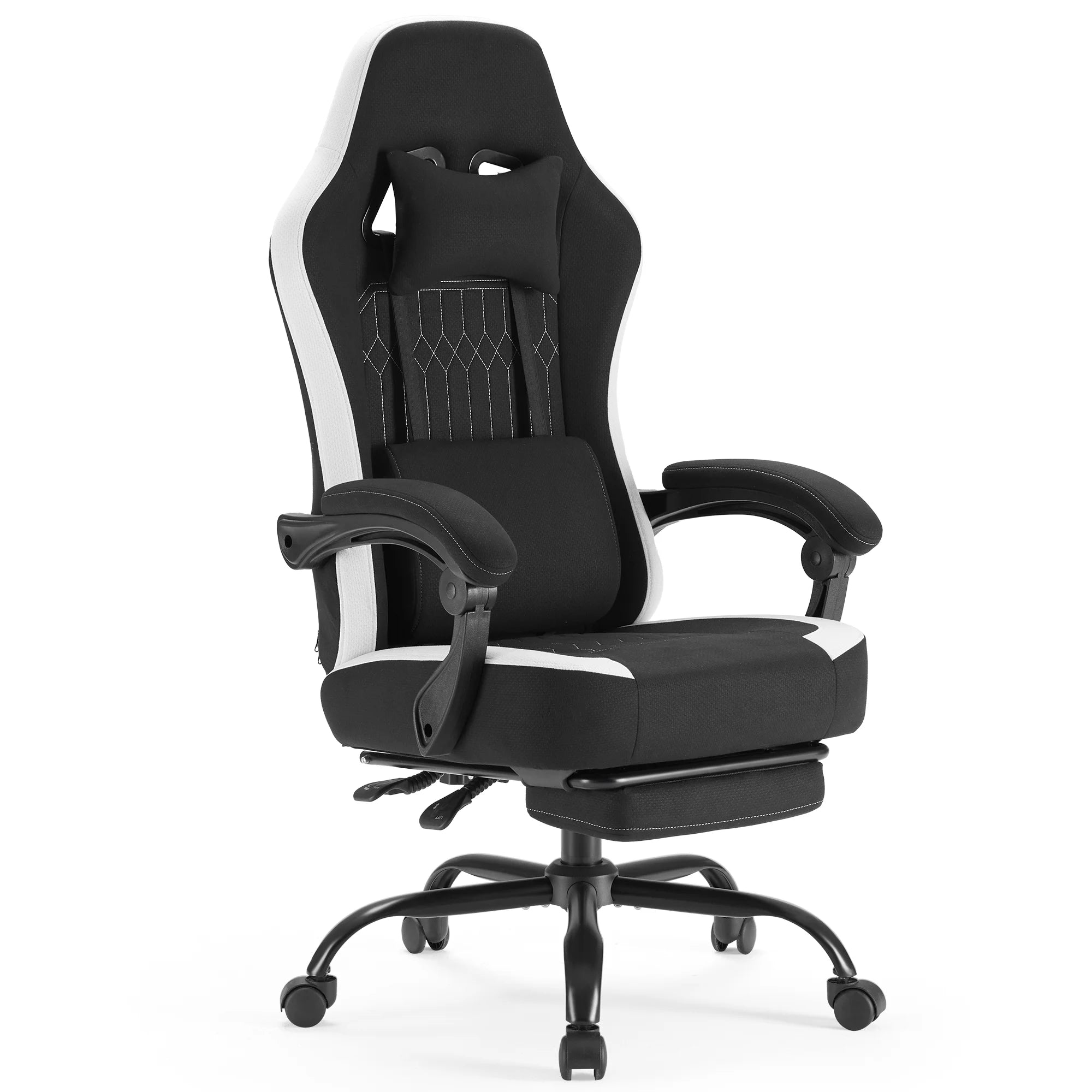 Gaming Chair, Office Chair High Back Computer Chair Executive Ergonomic Adjustable Swivel Task Chair, Black
