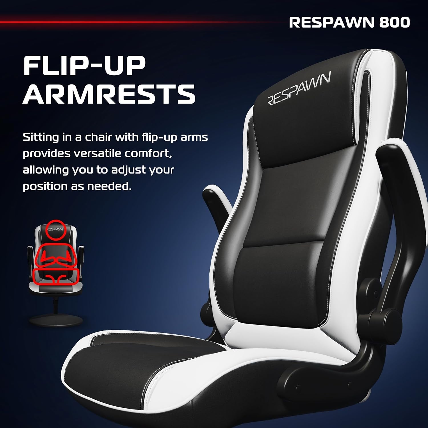 Level up your gaming experience with the ultimate 800 Swivel Rocker Chair! 🎮✨ Ergonomic design, lumbar support, and comfy flip-up armrests make every session epic! 🪑💥 #GamingChair #ComfortInStyle #GameOn