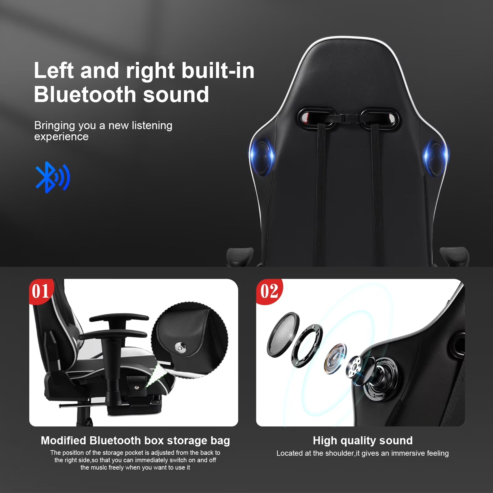 Transform your gaming setup with the ultimate GTRACING Music Gaming Chair! 🎮✨ Enjoy ergonomic comfort, a cozy footrest, and stylish white PU leather for those epic gaming marathons! 🪑🎶 #GamingChair #ErgonomicDesign #GTRACING