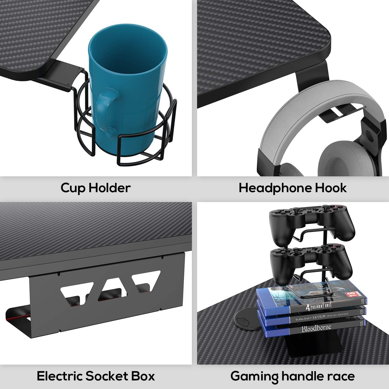 Level up your gaming setup with our sleek 31" X-Shaped Gaming Desk! Perfect for small spaces, it features a handle rack, cup holder, and headphone hook. Get yours in black! 🎮🖤 #GamingDesk #GamerLife
